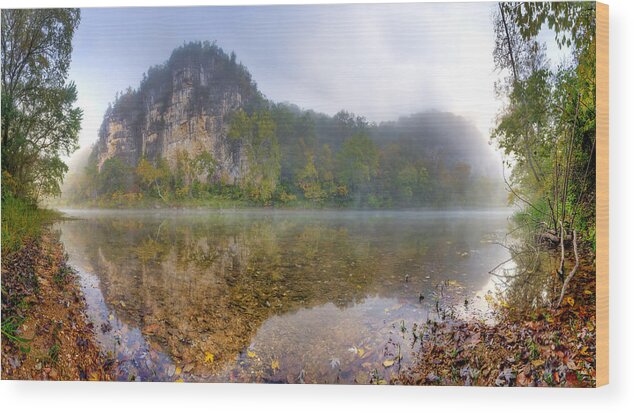 2012 Wood Print featuring the photograph Out of the Mist by Robert Charity
