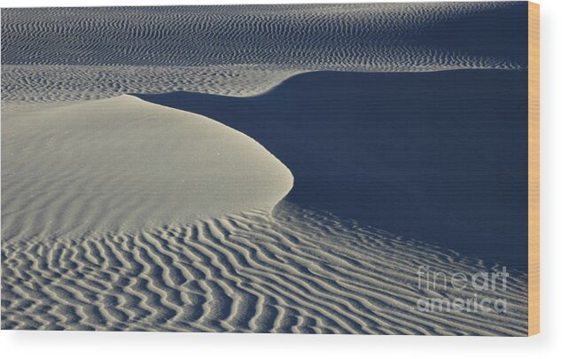 Wind Wood Print featuring the photograph Patterns in the Sand by Vivian Christopher