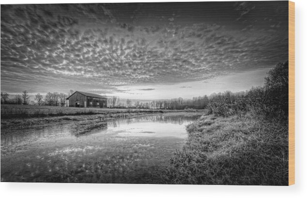 Barn Wood Print featuring the photograph Popcorn Sky by Everet Regal