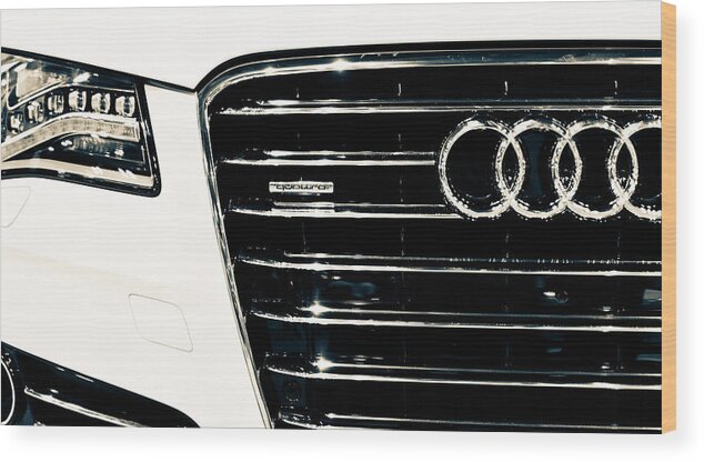 Audi Wood Print featuring the photograph Quattro 3 by Ronda Broatch