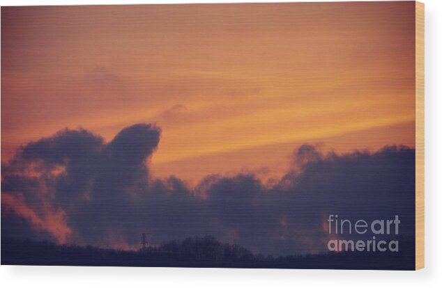 Scenic Wood Print featuring the photograph Scenic Sunset by Charlie Cliques