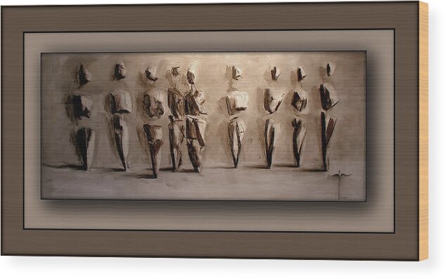  Wood Print featuring the digital art . #141 by James Lanigan Thompson MFA