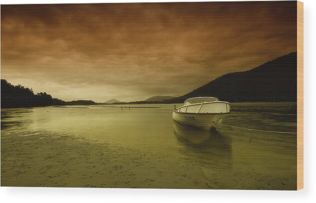Laurieton Nsw Australia  Wood Print featuring the photograph Time to relax 01 by Kevin Chippindall