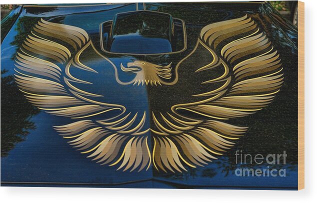 Paul Ward Wood Print featuring the photograph Trans Am Eagle by Paul Ward