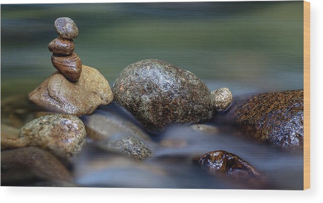 Tranquility Wood Print featuring the photograph Zen In Japan by Simonlong