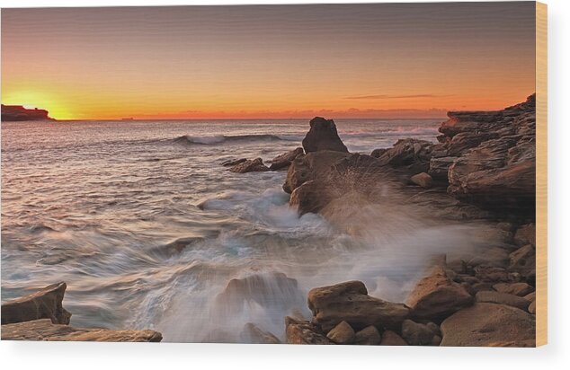 Sunrise Wood Print featuring the photograph Blocked Rays by Mark Lucey
