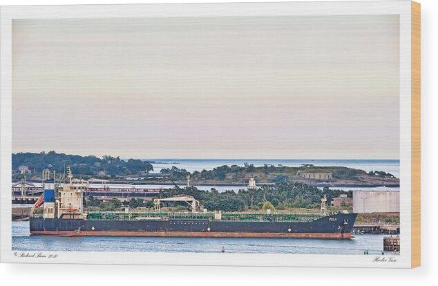 Coastal Wood Print featuring the photograph Harbor View by Richard Bean