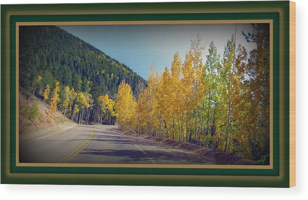 Road Wood Print featuring the photograph Road to Fall by Michelle Frizzell-Thompson