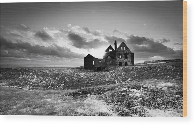 Iceland Wood Print featuring the photograph Abandoned Farm On The Snaefellsnes Peninsula #1 by Alex Blondeau