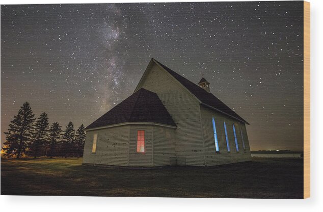 Church Wood Print featuring the photograph sT. aNNS #1 by Aaron J Groen