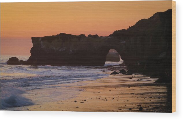  Wood Print featuring the photograph Santa Cruz Sunset #2 by Dr Janine Williams