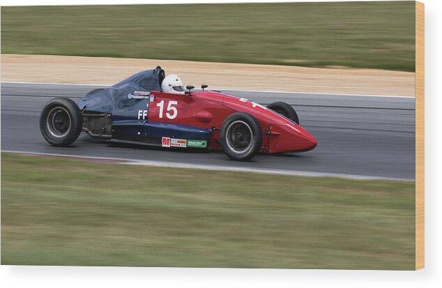 Summit Point Motorsports Park Wood Print featuring the photograph Angling for Speed by Art Cole