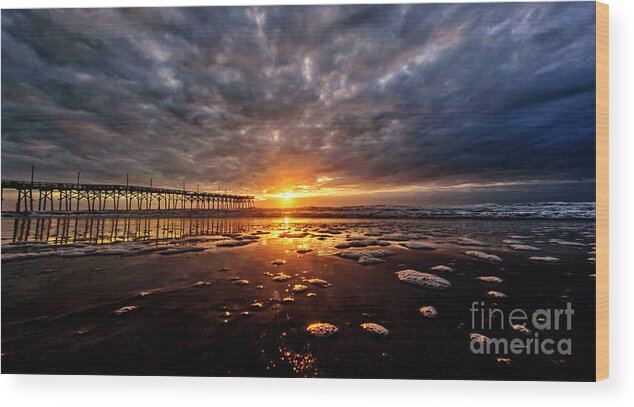 Sunrise Wood Print featuring the photograph Bubbles by DJA Images