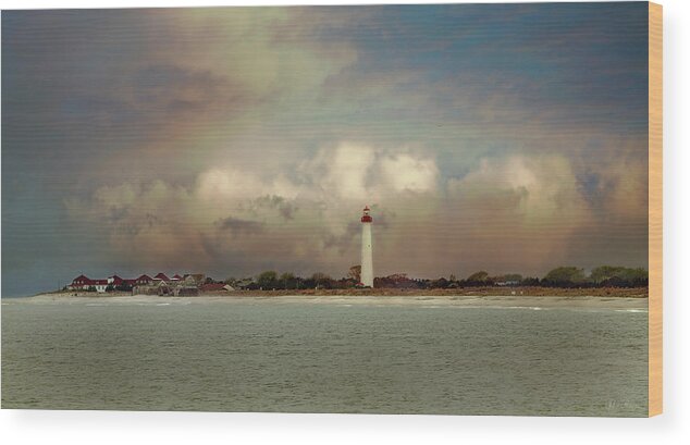 Cape May Wood Print featuring the photograph Cape May Lighthouse II by John Rivera