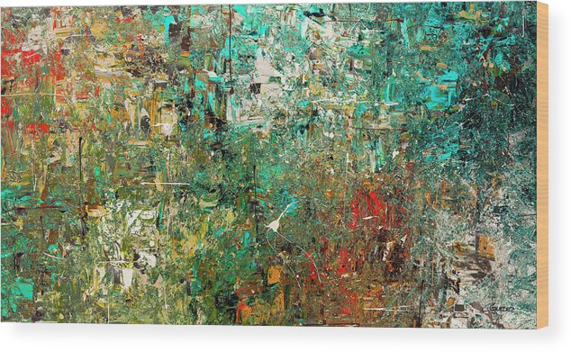 Abstract Paintings Wood Print featuring the painting Discovery - Abstract Art by Carmen Guedez