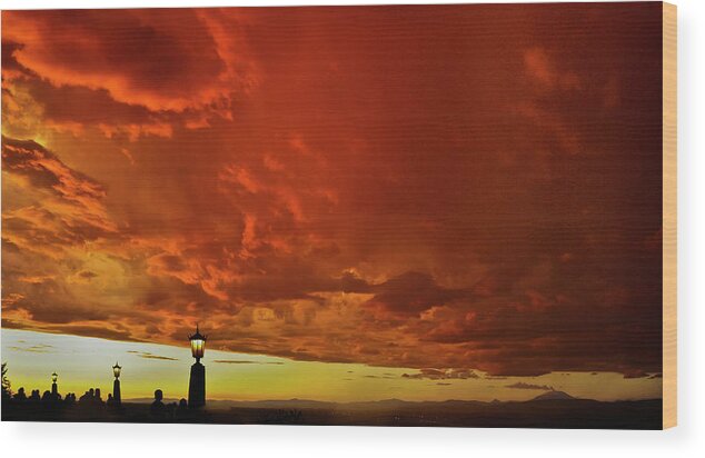 Fathers Day Wood Print featuring the photograph Fathers Day Storm III by Albert Seger