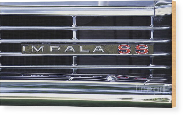 Chevy Wood Print featuring the photograph Impala SS by Richard Lynch