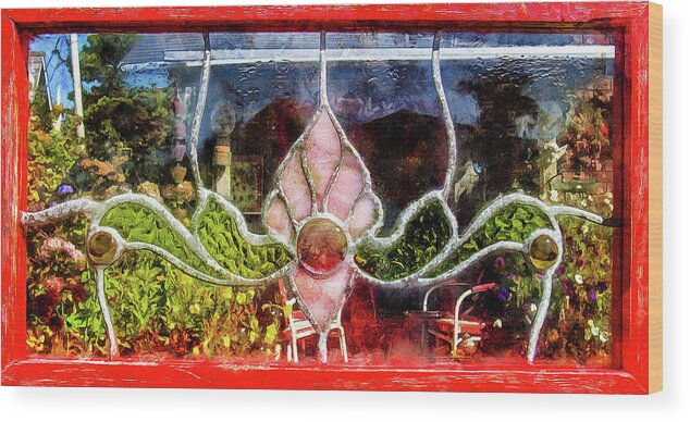 Garden Wood Print featuring the photograph Looking Into The Garden by Thom Zehrfeld