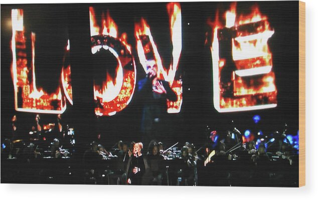 George Michael Wood Print featuring the photograph Love me some George Michael and Adele by Toni Hopper