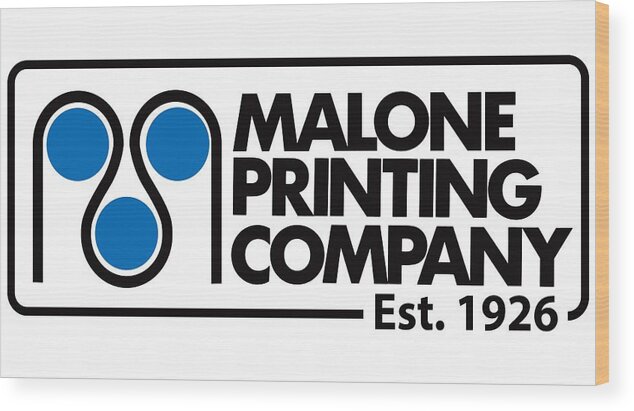  Wood Print featuring the digital art Maloine Printing Signage by Kevin Putman