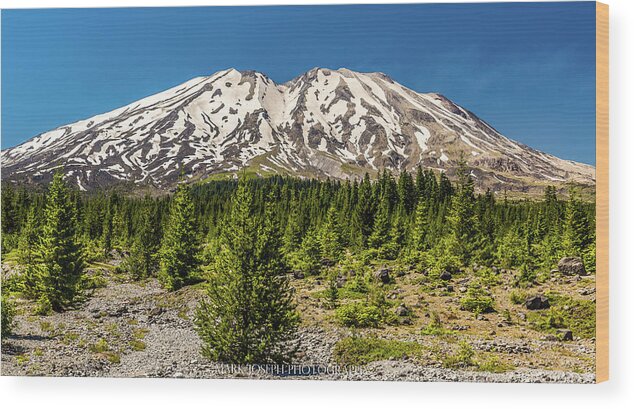 Mountains Wood Print featuring the photograph Mighty St. Helens by Mark Joseph