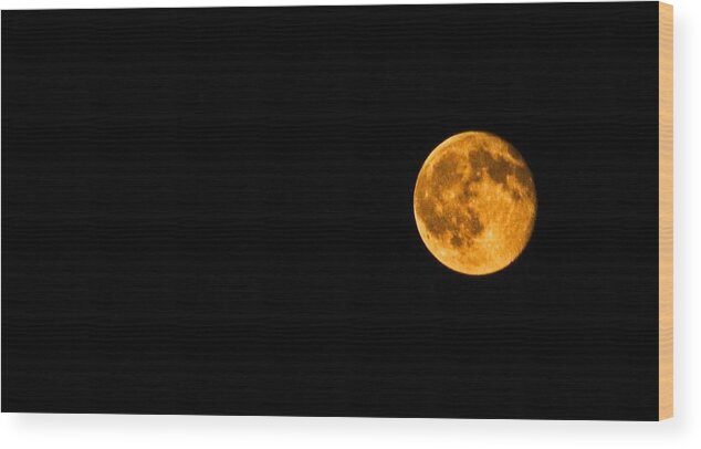 Moon Wood Print featuring the photograph Mystic Moon by Elsa Santoro