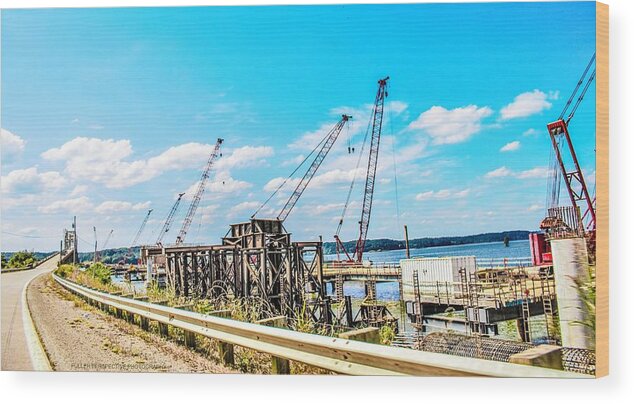 Bridge Wood Print featuring the photograph New Bridge For Canton by Chad Fuller