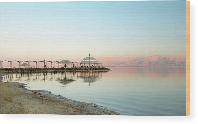 Dead Wood Print featuring the photograph Pastel colors of the Dead Sea by Adriana Zoon