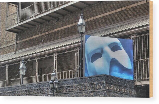 New York City Wood Print featuring the photograph Phantom of the Opera - Broadway by Timothy Lowry