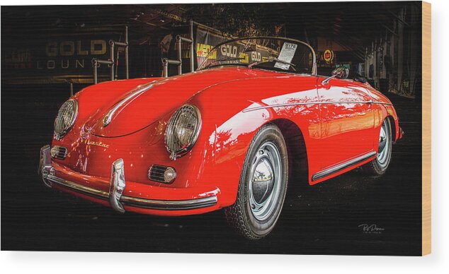 Porsche Speedster Wood Print featuring the photograph Speedster by Bill Posner