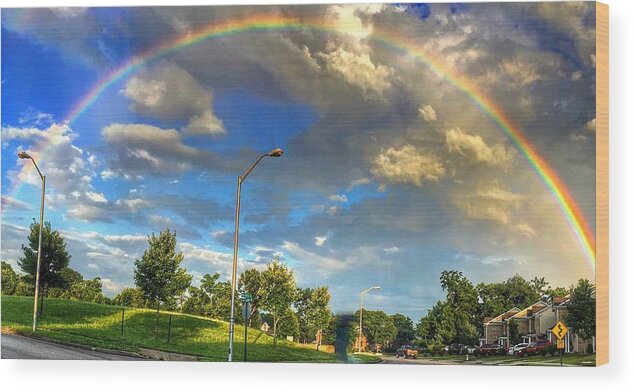 Rainbow Wood Print featuring the photograph Summer Rainbow by Sumoflam Photography