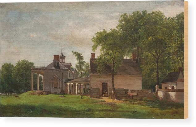 Eastman Johnson Wood Print featuring the painting The Old Mount Vernon by Eastman Johnson