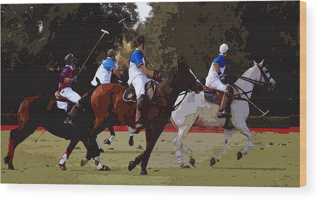 Polo Wood Print featuring the photograph Three-two-one by James Rentz