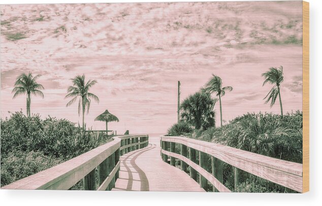 Marco Island Wood Print featuring the photograph Walkway to the Beach by Robert FERD Frank