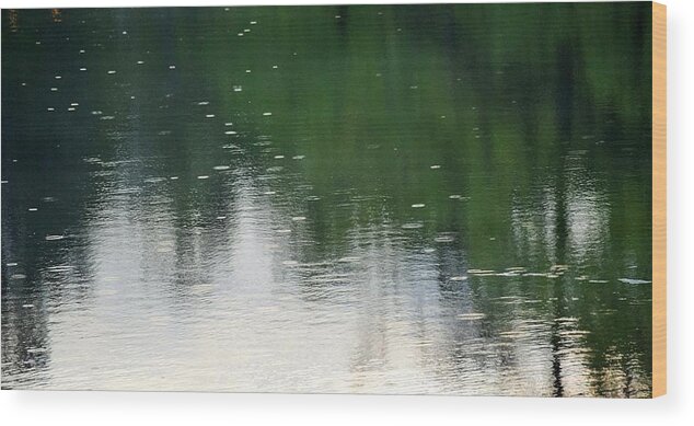 Raindrops Wood Print featuring the photograph Water Colors Wash by John Glass