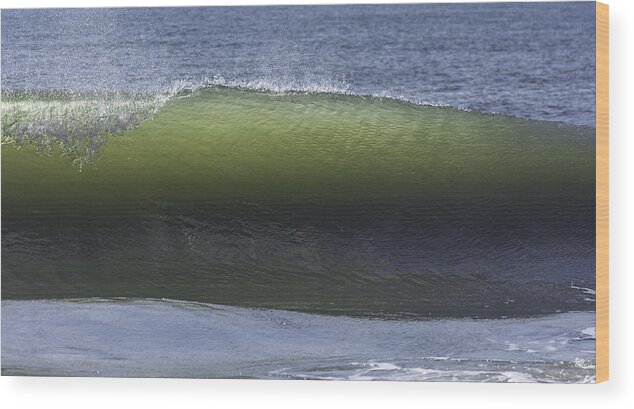 Original Wood Print featuring the photograph Wave #56 by WAZgriffin Digital