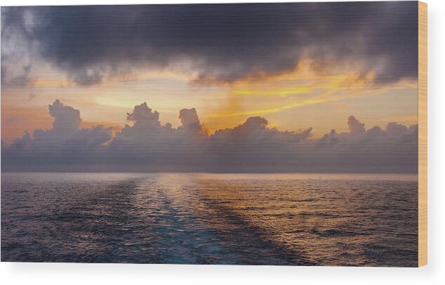 Sunsets Wood Print featuring the photograph Where we were by Charles McCleanon