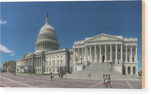 Us Capitol Wood Print featuring the photograph United States Capitol by Lora J Wilson