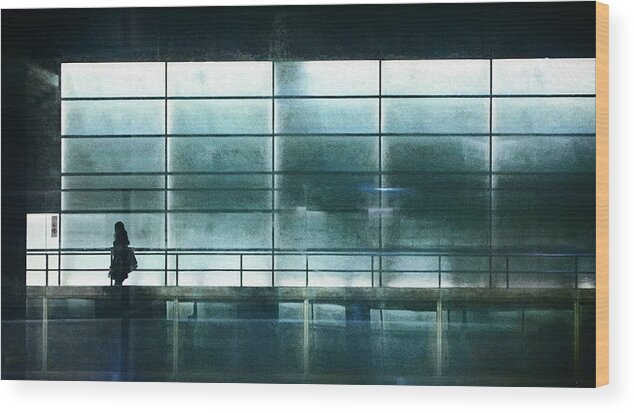 Mood Wood Print featuring the photograph All Those Lonely People by Bruno Flour