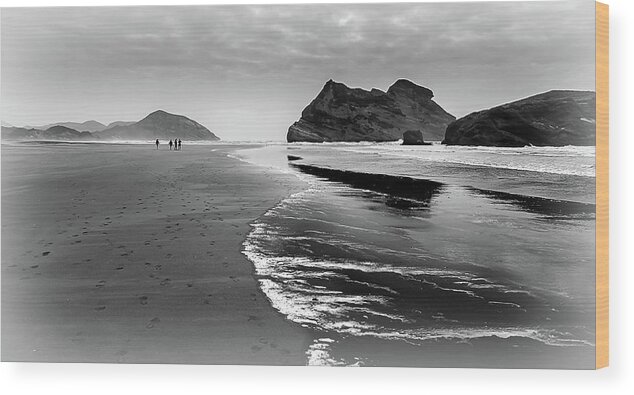 Wharariki Beach Wood Print featuring the photograph Beach Bummin by Rick Bartrand