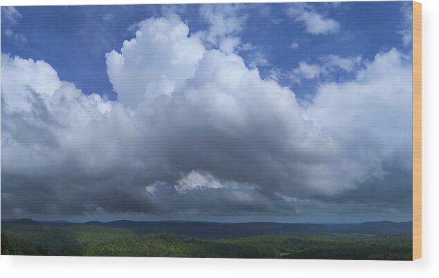 Clouds Wood Print featuring the photograph Cloudland by Jerry LoFaro