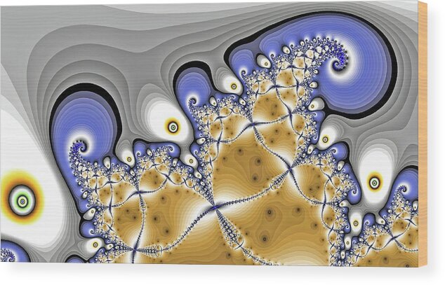 Fractal Wood Print featuring the digital art Gradual Slope by Don Northup