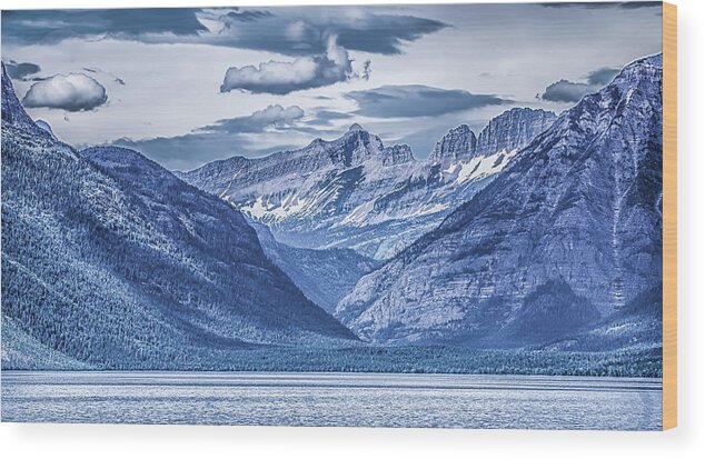 Park Wood Print featuring the photograph Lake McDonald Glacier National Park by Alex Grichenko