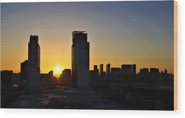 Las Vegas Sunrise Wood Print featuring the photograph Las Vegas Sunrise by Maria Jansson