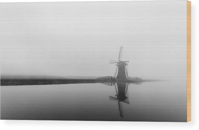 Mill Wood Print featuring the photograph Mythic Mill by Ferdinand Mul