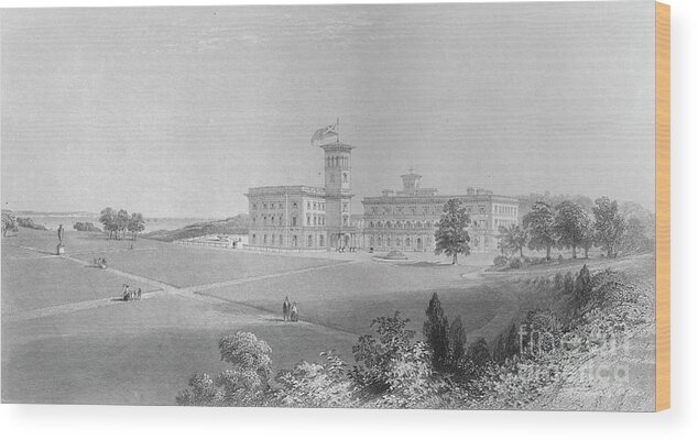 Engraving Wood Print featuring the drawing Osborne House, 1859 by Print Collector