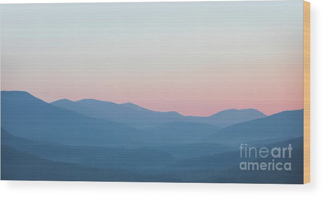 Mountains Wood Print featuring the photograph Pastel Mountains by Diane Diederich