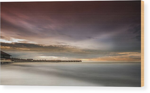 Built Structure Wood Print featuring the photograph Sepang Coast by Simonlong