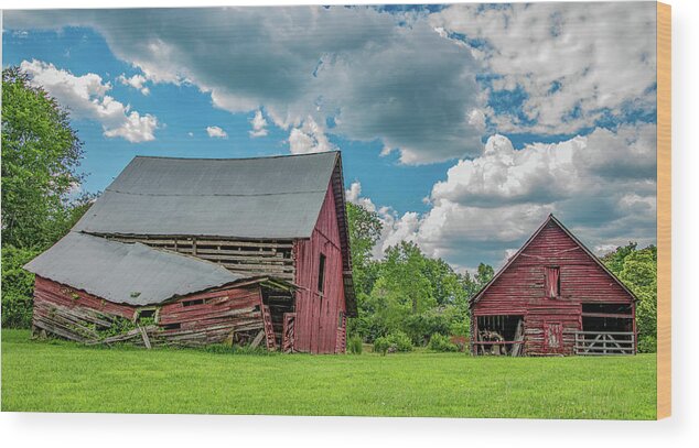 Country Road Wood Print featuring the photograph Summertime in Georgia by Marcy Wielfaert