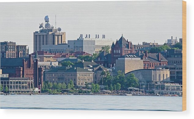 Madison Wood Print featuring the photograph UW Union and Terrace, Madison, Wisonsin #2 by Steven Ralser